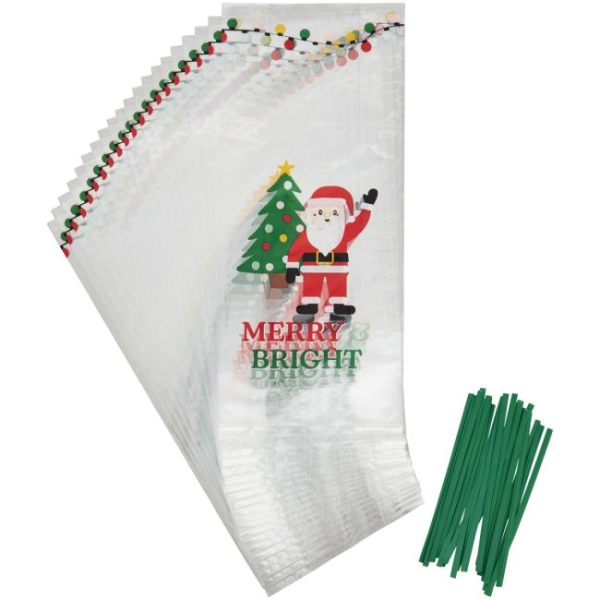 Sweet Treat Bags - Santa Merry & Bright